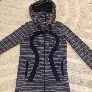 Lululemon hooded define jacket striped size 2